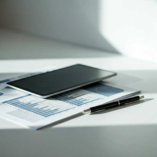 Financial documents and a tablet used for provider governance